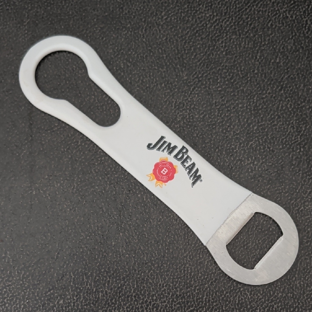 Jim Beam White Steel Bar Bottle Opener Bar Ware Drinking